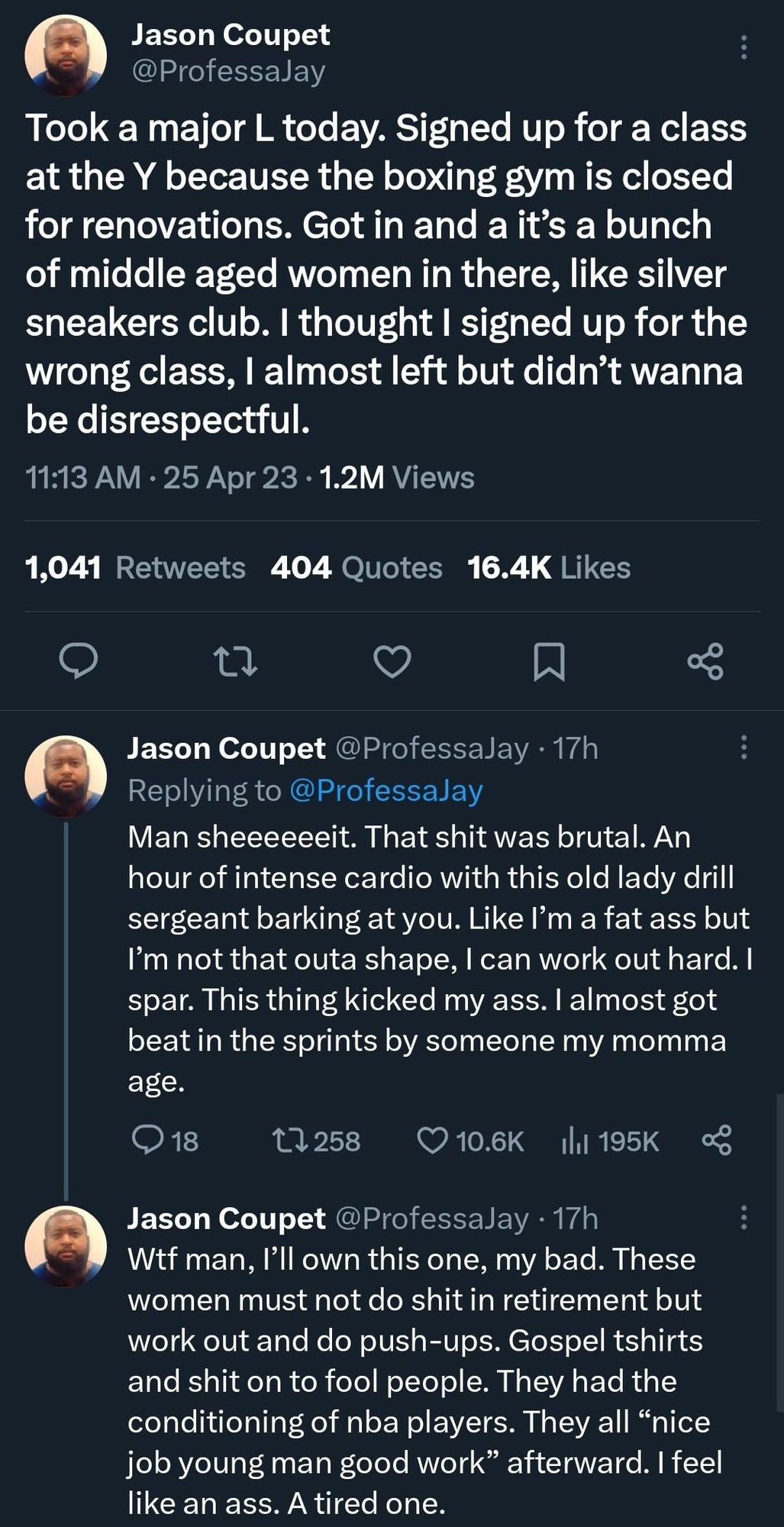 Working out with Grandma