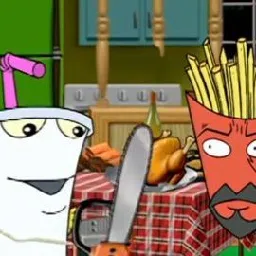 Dancing Is Forbidden Podcast on Instagram: "I will ruin this bird with my anger! 🦃

Aqua Teen Hunger Force - The Dressing

Love ATHF? Check out the Dancing Is Forbidden Podcast! Episode deep dives, cast and crew interviews, and more! Link in bio. 

Or don't check it out, whatevah! It don't matter.... none of this matters.

#athf #Thanksgiving #turkey #turkatron #meatwad #adultswim #cartoonnetwork"