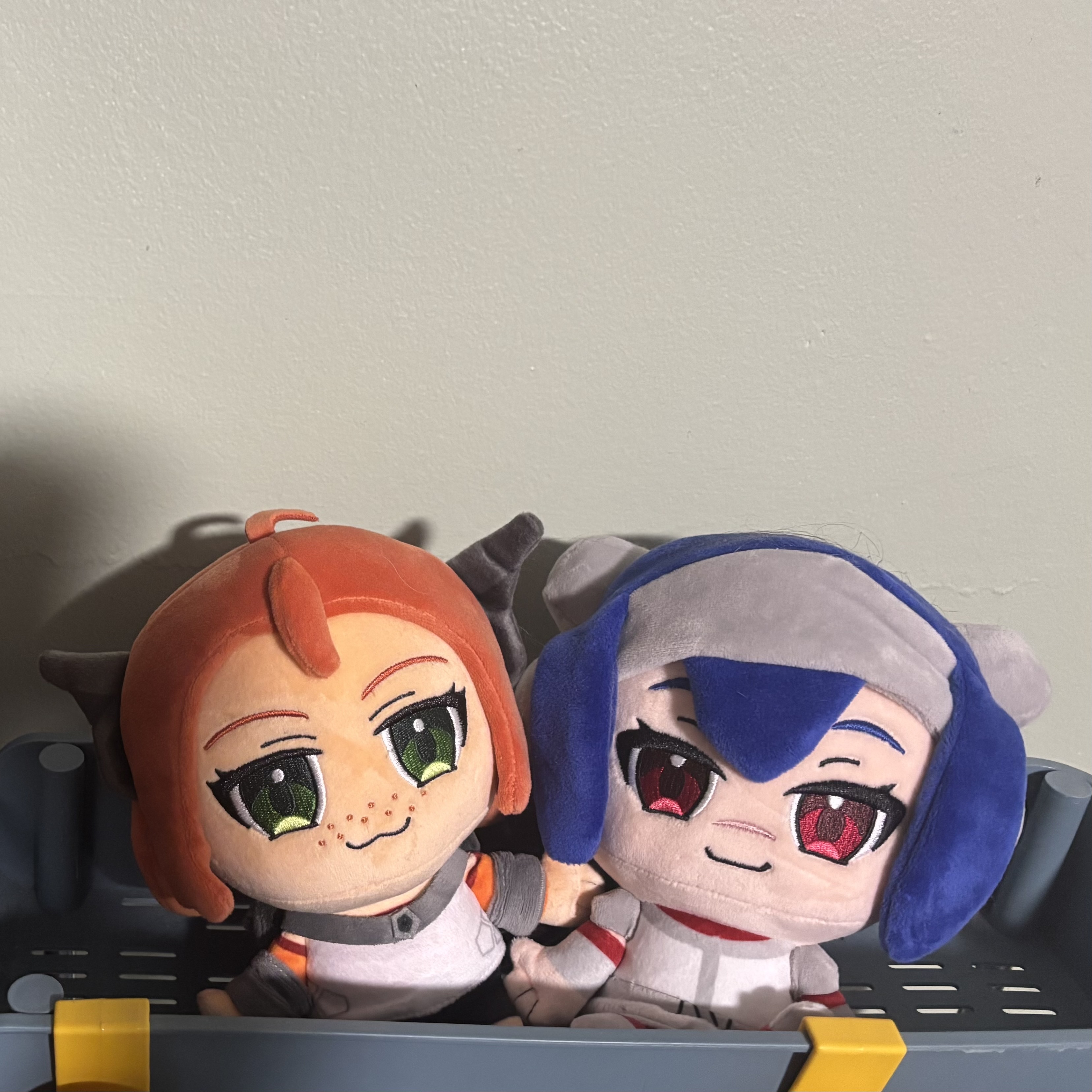 Lea and Emilie CrossCode plushies